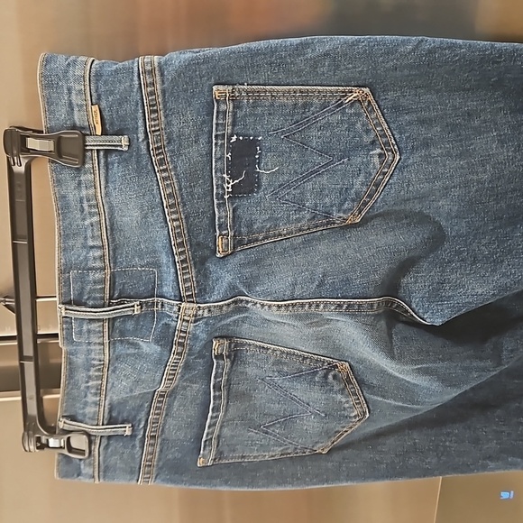 💕MOTHER SUPERIOR💕 Hustler Flood Fray Jeans ~ Beer Me 29 NWOT - Picture 14 of 16